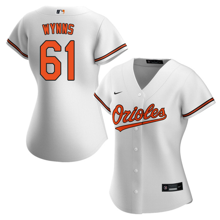 Nike Women #61 Austin Wynns Baltimore Orioles Baseball Jerseys Sale-White